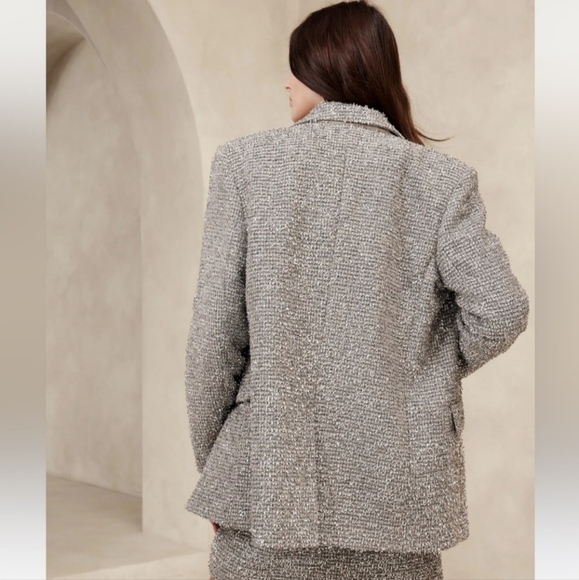Banana Republic Tinsel Tweed Blazer - Picture 5 of 7